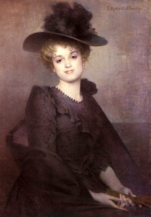 portrait of a seated woman 